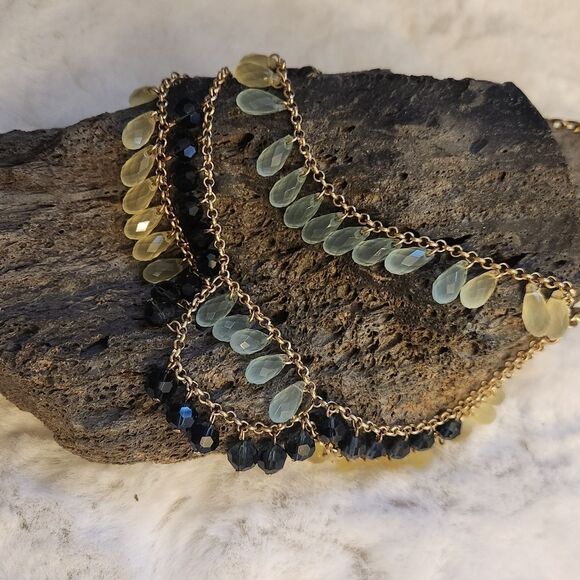 NWOT Lia Sophia "Refresh" Glasd & Resin Beaded Necklace - Picture 8 of 11